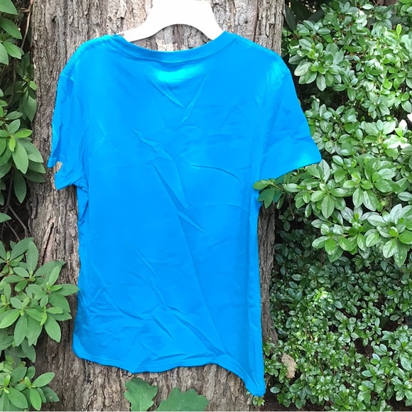 NWT Ana Cabana Blue SS Tee Be The Good Jr Plus Size Block Letters - Picture 4 of 10